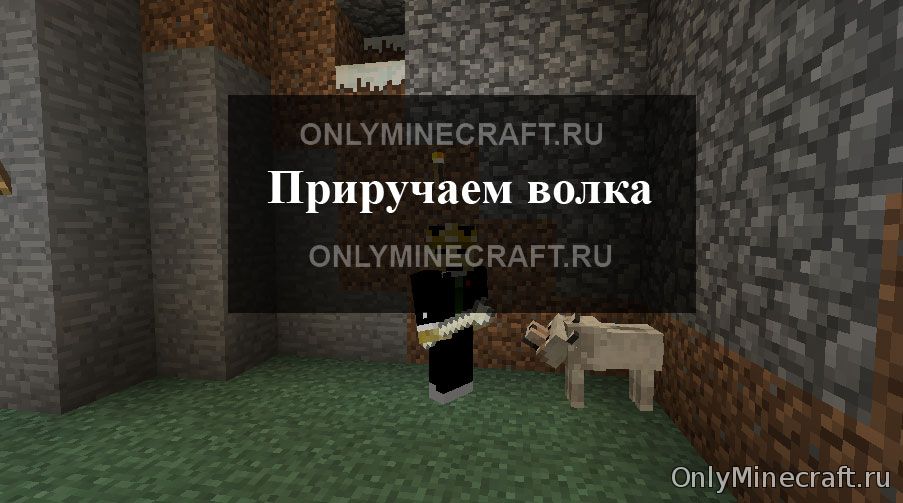 Как в Minecraft приручить волка